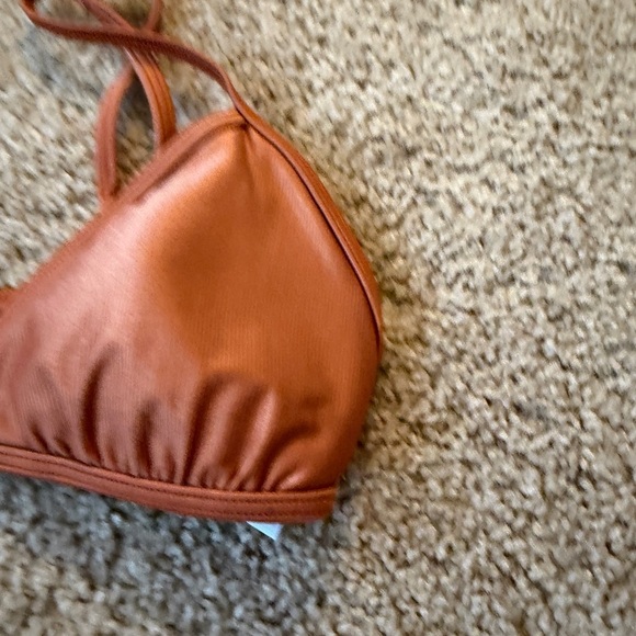 Rust Bikini Top with Adjustable Straps - Picture 2 of 6